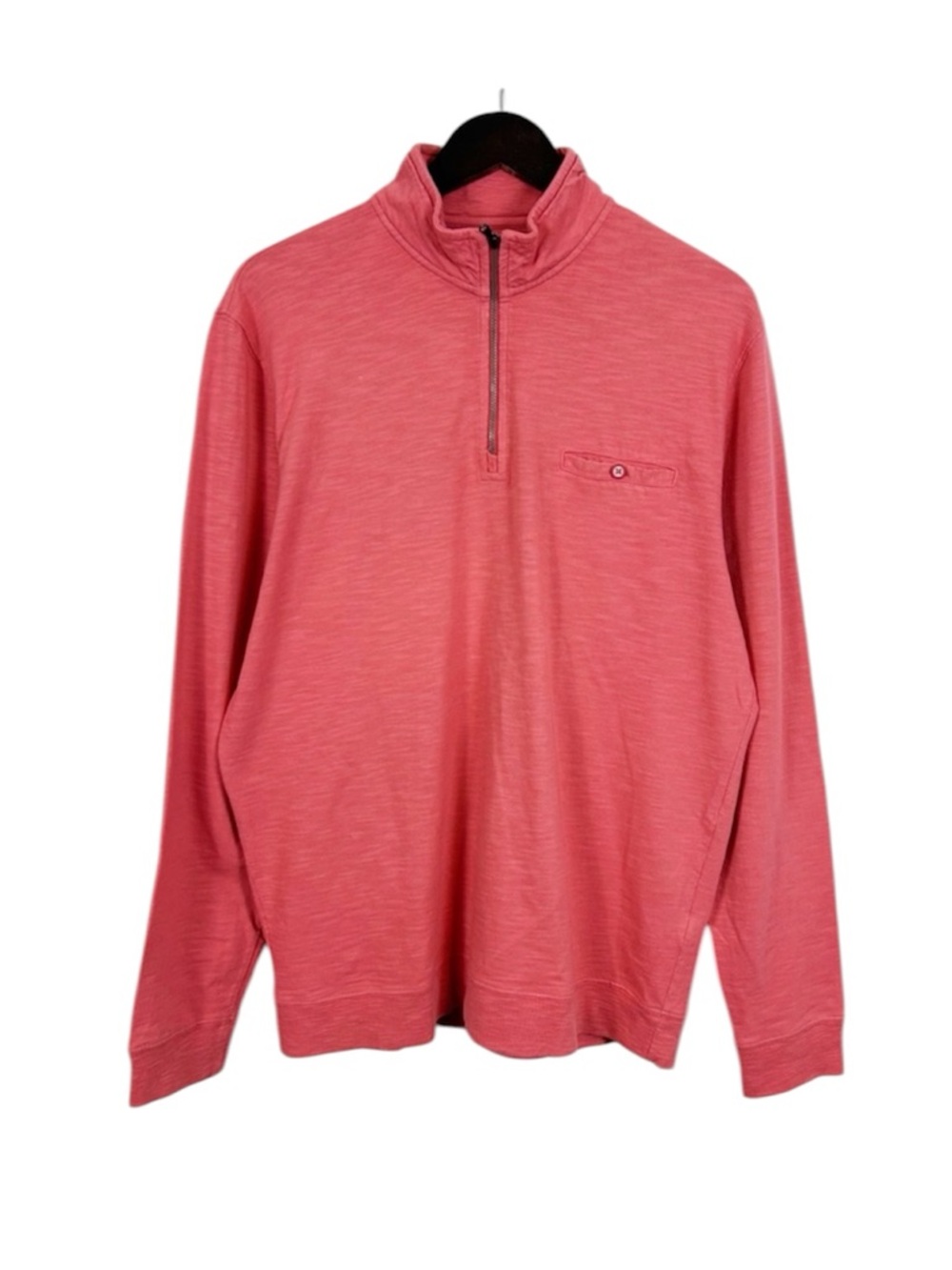 Johnnie-O Keane 1/4 Zip Golf Pullover Coral Size Large